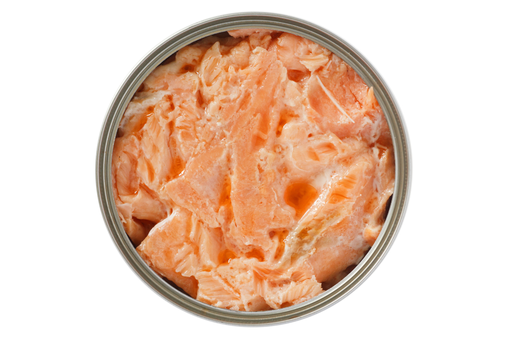Canned pink salmon