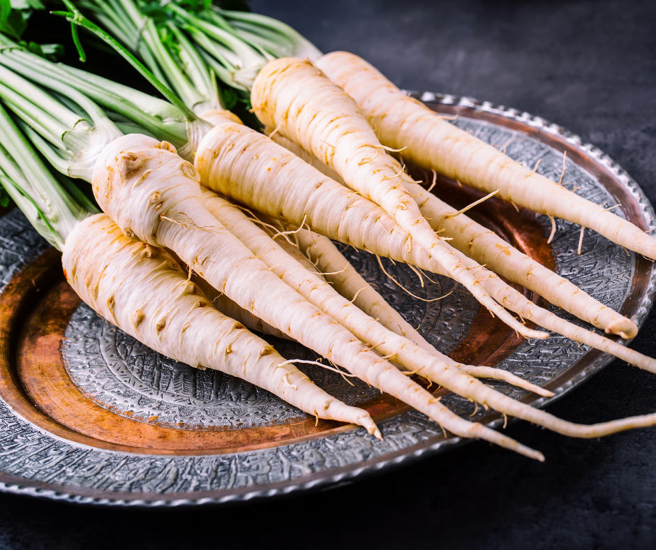 Parsnips on a plate